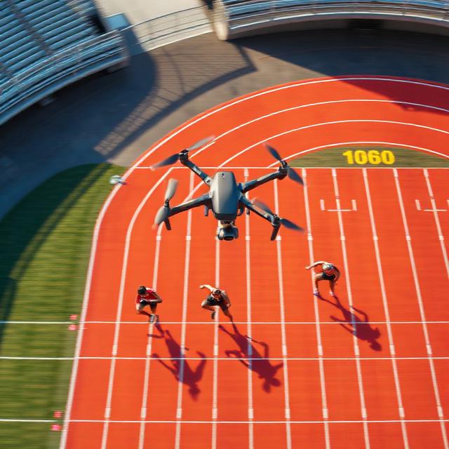 Filmowanie sportowców z drona